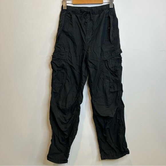Aritzia Tna Squad Pocket Parachute Cargo Pants Baggy Black - Picture 2 of 10